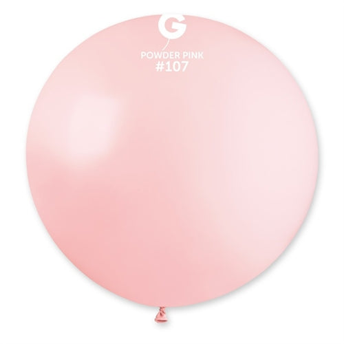 Palloncino in lattice 31" g30 rosa polvere "powder pink 107"