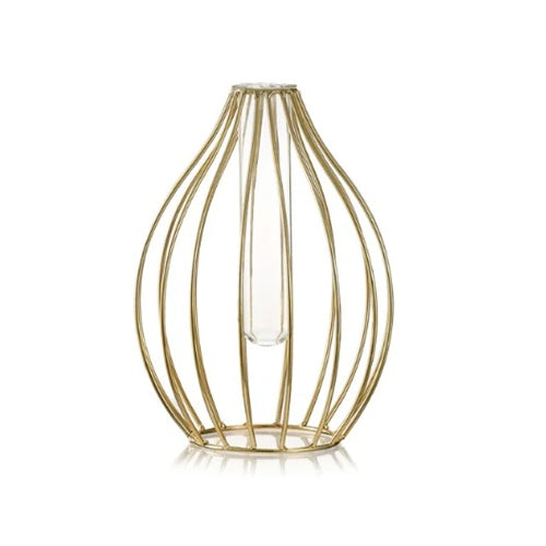 Vaso sakai metal gold h. 20 cm d. 15 cm