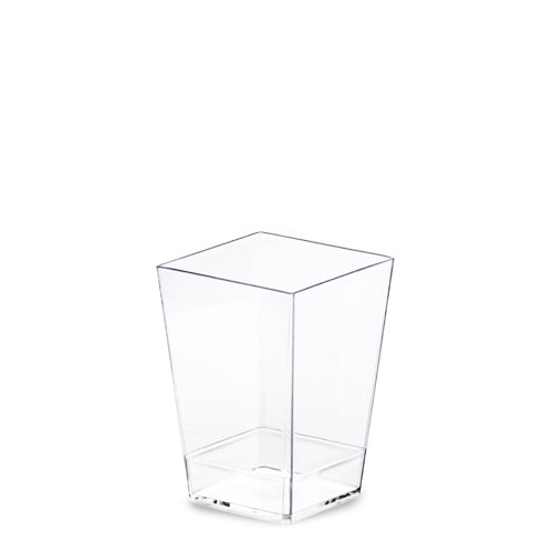 Mini dessert kubik 120 cc trasparente h. 7,3 cm l. 5x5 cm 50 pz