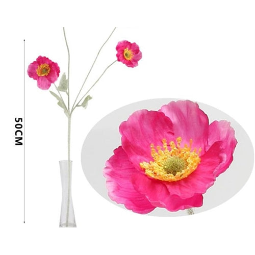 Fiore di papavero h. 50 cm