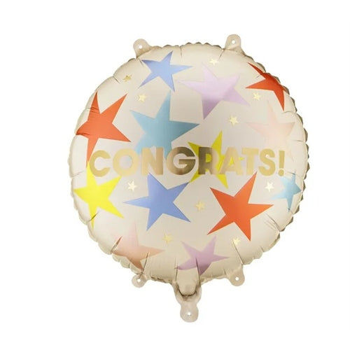 Foil con la scritta "congratulazioni", 35x35 cm