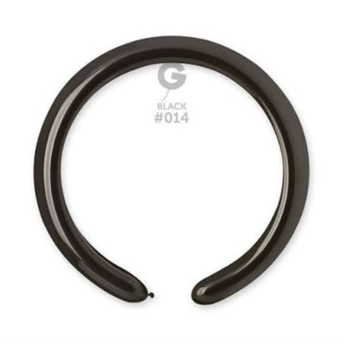 Palloncini gemar modellabili d4-2" nero #014 100 pz