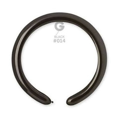 Palloncini gemar modellabili d4-2" nero #014 100 pz