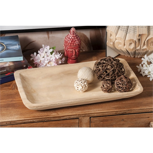 Vassoio rettangolare in legno 41 x 23,5 cm