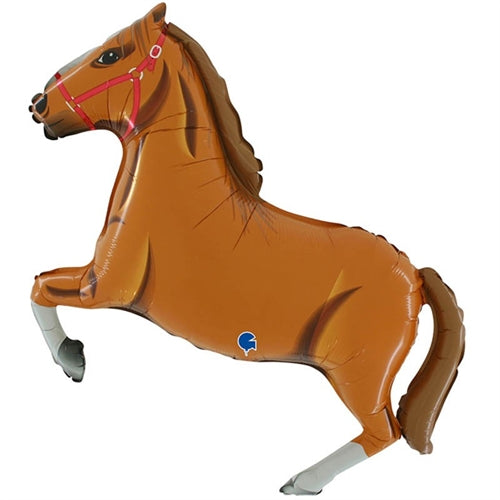 Palloncino supershape cavallo 42" marrone chiaro