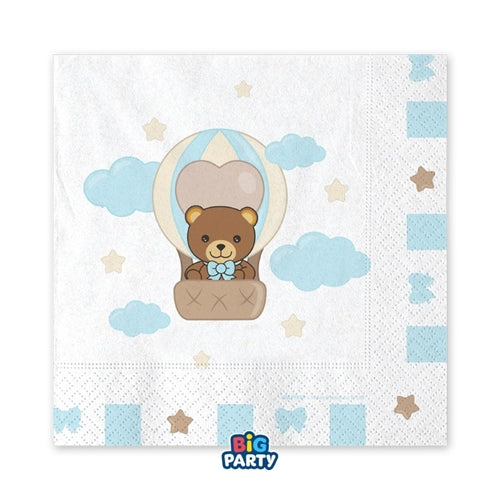 16 tovaglioli 33 x 33 cm teddy friends by thun