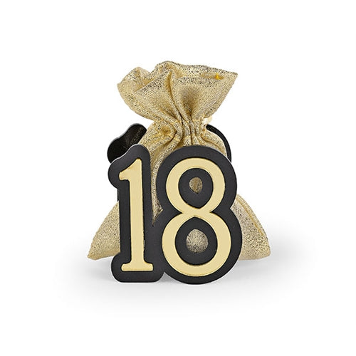 18 oro/nero c/sacchetto oro 70x90