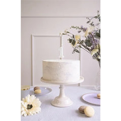Candela di compleanno , menta chiara, 6 cm