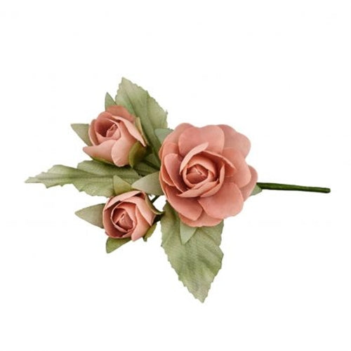Fiori per bomboniere rosa h. 12 cm