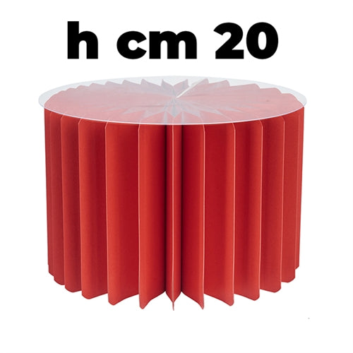 Alzata 180 gr cm 30x20 rosso+plast.top