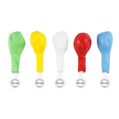 Palloncini led 30 cm, bianchi (1 confezione / 5 pezzi)