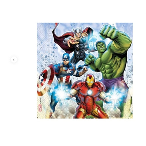 Tovaglioli avengers 33x33 cm 20 pz