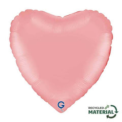 Palloncino in foil 18" cuore rosa opaco "matte pink"