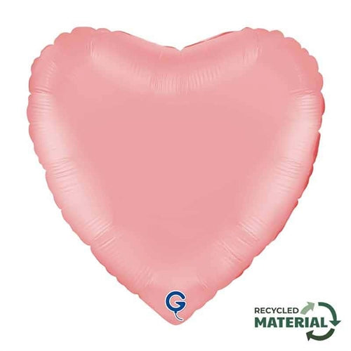 Palloncino in foil 18" cuore rosa opaco "matte pink"