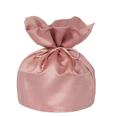 Sacchetto portaconfetti in raso rosa antico con laccetto – ø 23 cm x h 35 cm