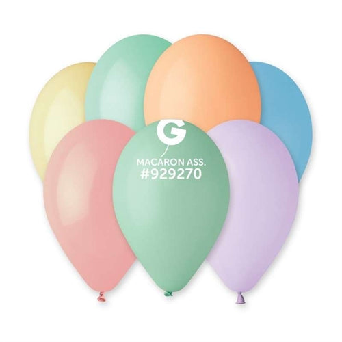 Palloncino 13" g120 assortito macaron 080m gemar 50pz
