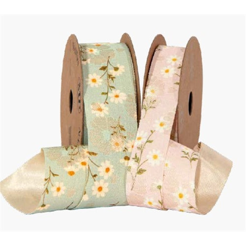 Nastro little daisies 40 mm x 10 mt