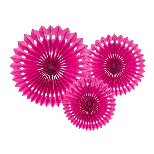 Rosette decorative, fucsia, 20-30 cm