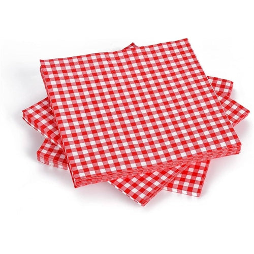 Tovaglioli 38x38 cm bistrot rosso 40 pz
