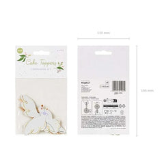 Cake topper colomba 14,5 cm 6 pz