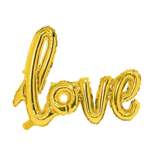 Palloncino foil love, 73x59cm, oro/rosa