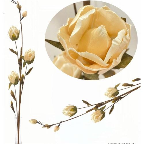 Ramo decorativo con boccioli di rosa essiccati – naturale h. 95 cm
