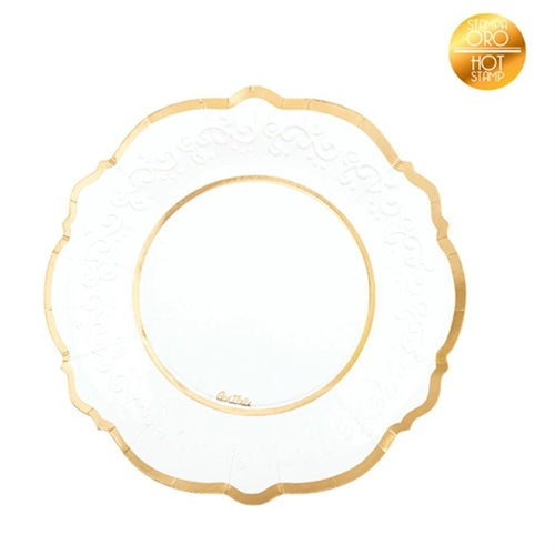 Piatti liberty oro 21 cm cf. 8 pz