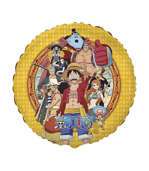 Palloncino foil one piece 18" – ciurma di cappello di paglia