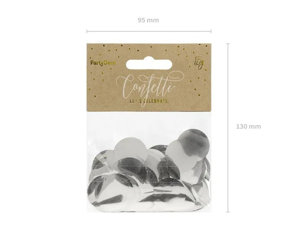 Cerchi di coriandoli, argento, 15g