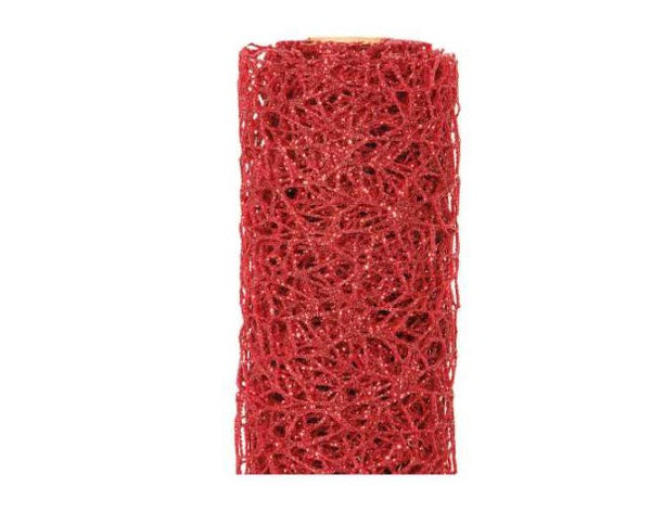 Rotolo oceania 48 x 450 cm glitter rosso