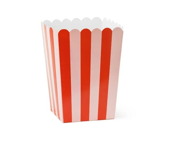 Scatole per popcorn, mix, 11x11x15,5 cm (1 confezione / 6 pezzi)