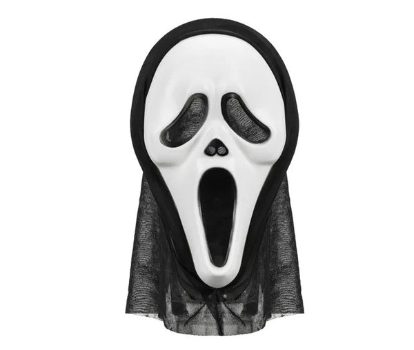 Maschera con cappuccio per halloween, 18x31 cm