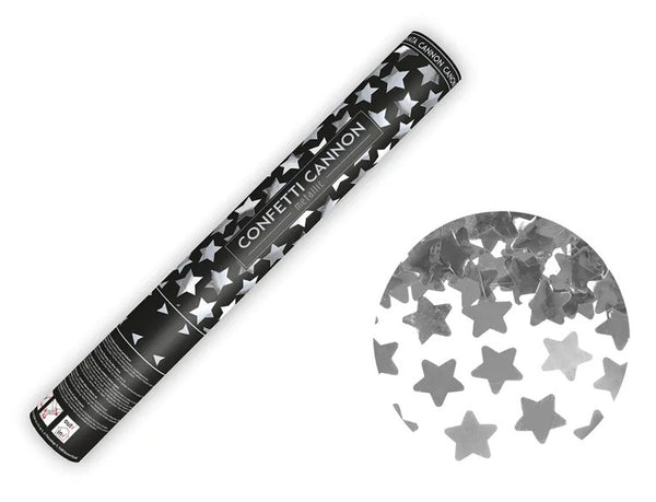 Cannone spara coriandoli con stelle, 40 cm