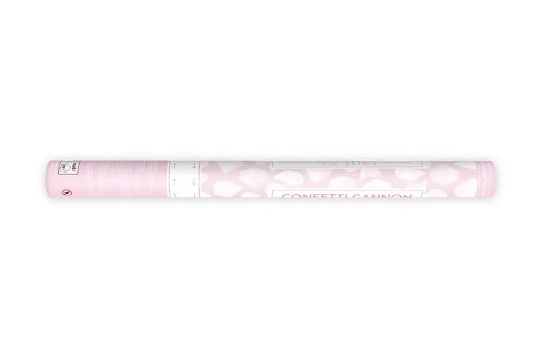 Cannone spara coriandoli che lancia petali di rosa, 60 cm, bianco