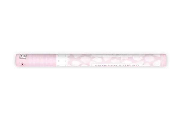 Cannone spara coriandoli che lancia petali di rosa, 60 cm, bianco