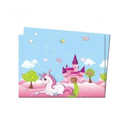 Tovaglia unicorno in plastica 120 x 180 cm