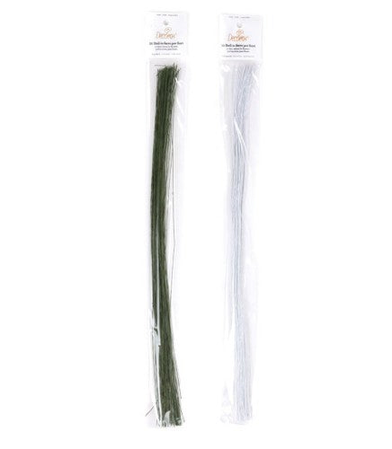 Cf 50 steli per fiori 18 bianchi - decora