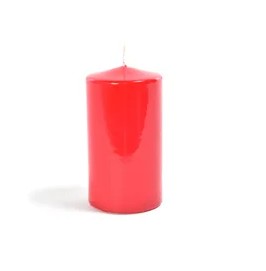 Candela h. 150 mm d. 65 mm 6 pz rosso