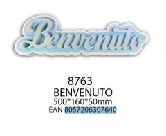 Scritta benvenuto 500x160x50 mm in polistirolo