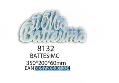 Scritta in polistirolo il mio battesimo 350x200x60 mm