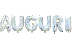 Mylar kit festone auguri con stelle 14"