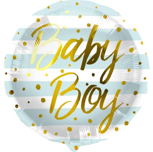 Mylar tondo 18" baby boy / girl