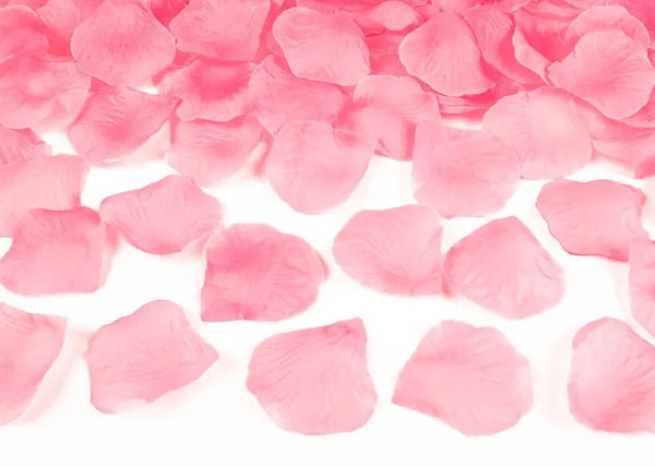 Petali di rosa in sacchetto, rosa chiaro (1 confezione / 100 pezzi)