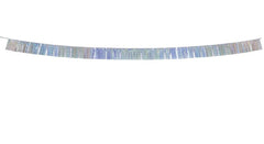 Ghirlanda di frange in lamina, 300x12,5 cm, olografica