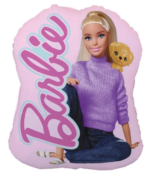 Palloncino foil 21" sagomato barbie – rosa