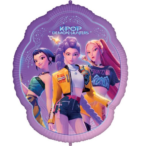 Palloncino foil 29" kpop demon hunters – huntr/x