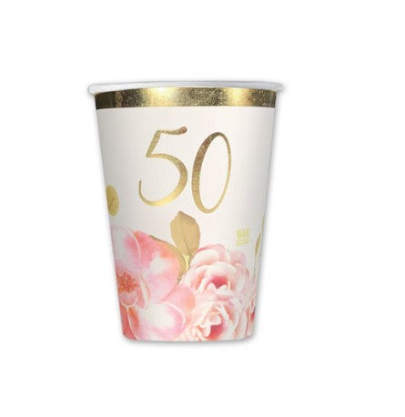 Bicchieri 50° anniversario party 8pz