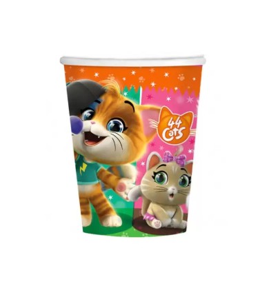 Bicchieri 44 gatti party 8pz