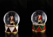 SFERA DI NATALE IN VETRO LED D.10 X H. 13 CM
