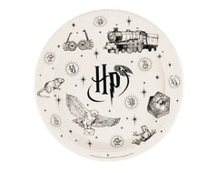Piatti di carta di harry potter, 23 cm, beige